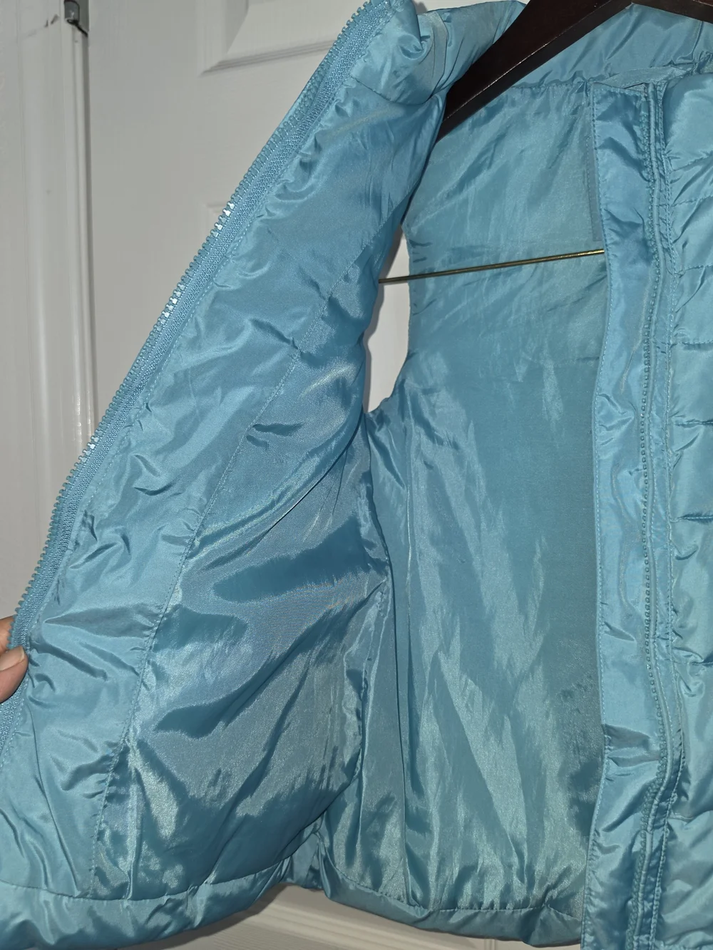 GAP Light Blue Quilted Puffer Vest